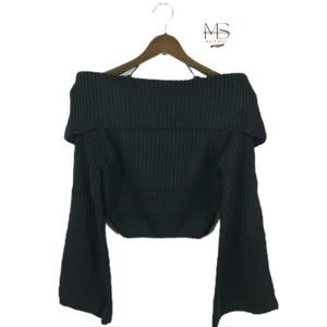 Off the shoulder knit top